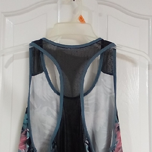 Floral Racerback Tank Top - Picture 6 of 8